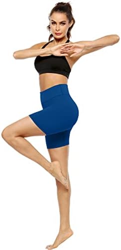 Дамски спортни къси панталони за йога PERSIT с принтом и висока талия, 2 Потайных джоба си, Матови, Спортни къси панталони