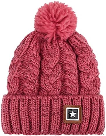 Зимни шапки за жени, вязаная шапчица, вълнена вязаная топло плюшен защита за ушите, скъпа велосипедна капачка, бейзболна