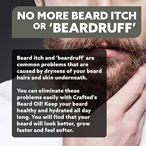 Изработени климатик за масло за оформяне на брада, Beards Beard Oil - Придайте на вашата брада зашеметяващ вид - с изцяло натурални съставки - Без остатък - Масло за мустаци -