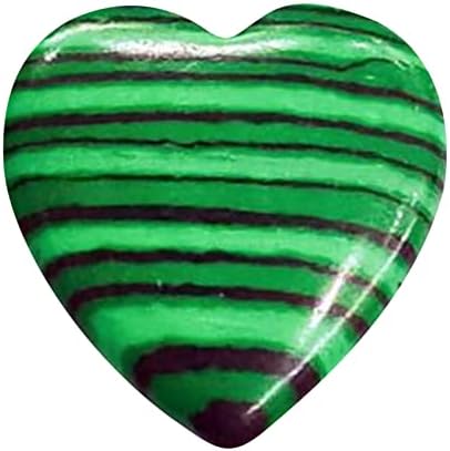 ZXDY Лечебен Кристал във формата на сърце, Натурален Скъпоценен камък, Полиран Камък на Любовта, Розов Кварц, Аметист,