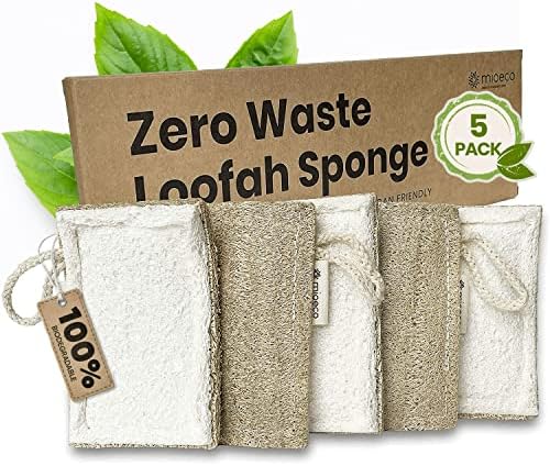 mioeco 20 Опаковки За Хартиени кърпи за ръце от органичен памук, които могат да се перат - 5 Опаковки Гъби