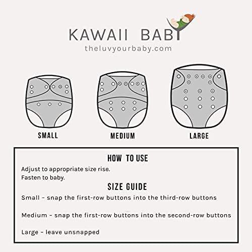 KaWaii Baby One Size Текстилен Джоб Пелена под формата на Черупки Водоустойчив Моющийся за многократна употреба Здрав за