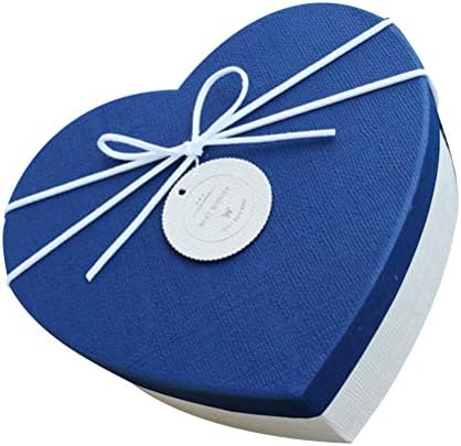 ABOOFAN 1 бр. Кутия с лък във формата на Сърце, Подарък за Свети Валентин, Опаковъчна Кутия - Размер M (Бяло Дъното,
