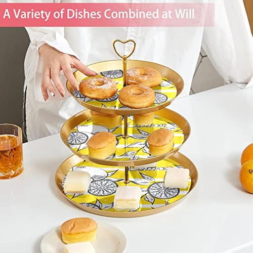 Поставка за чаша десертно, торта, украсата на масата, за да празнуват сватба, рожден ден, абстрактен фигура с лимонови