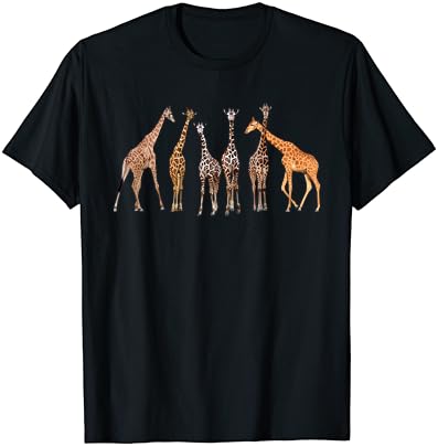 Сладък Дизайн с Жирафа За Мъже И Жени, Тениска за Любителите на Сафари с Жирафа в Зоологическата градина