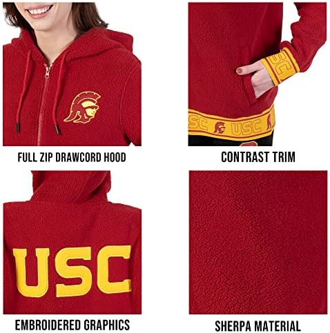 Дамски hoody Ultra Game NCAA Sherpa джоб с логото на отбора
