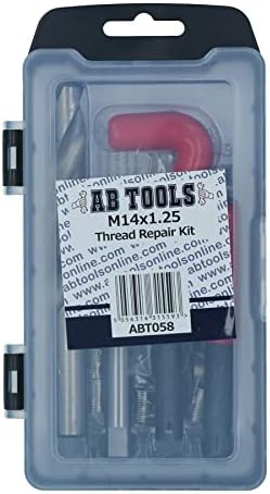 AB Tools M14 x 1.25 mm Комплект за ремонт на резби /helicoil 15 бр./компл. Повредената Резба AN050