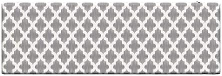 Foldout сиво-бял мат пейки, традиционен марокански модел под формата на решетка, с модерна декоративни плочки,