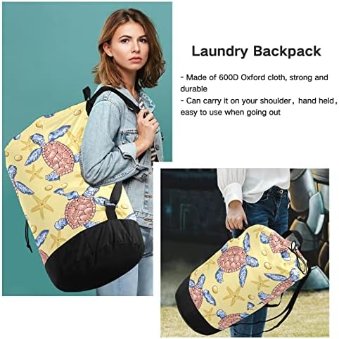 Цветна найлонова чанта за дрехи Костенурка със закопчалка на шнур и възможност за машинно пране Големи чанти са