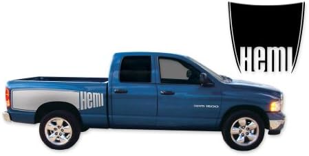 Подмяна на Финикс Graphix за 2003 2004 2005 2006 2007 2008 2009 Dodge Ram Truck Етикети за билбордове и Комплект ленти - Сребърен