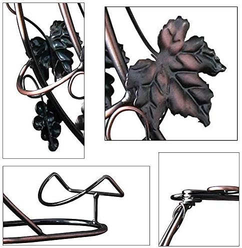Вино Багажник Y-LKUN Дизайн Лозя, Вино Багажник Меден Цвят, Метален самостоятелен Тенис на Стелажи За съхранение