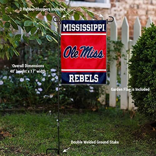 Оле Мис Университет на Мисисипи Градински Perfekt-Флаг и Поставка за хартата Набор от Притежателите на Шест