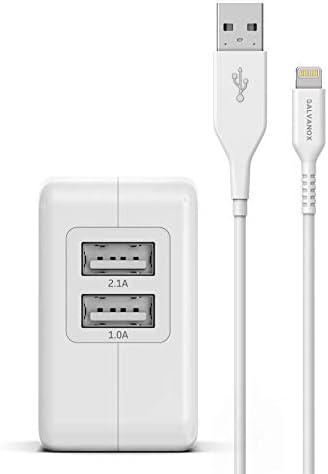 Кабела на зарядното устройство Galvanox (сертифицирани от Apple Пфи) за iPhone (5 фута) с адаптер на захранване