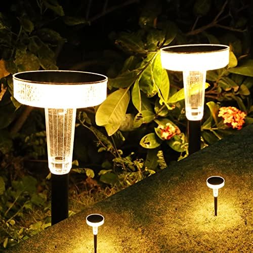 GreenClick Прибиращи 6 X led улични Лампи и Соларни Улични Лампи, 2 Опаковки Слънчева светлина На открито,