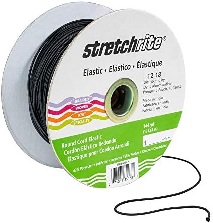 Stretchrite 1N784BLCK Stretchrite 144-ярдовая черна капачка на макарата с еластичен кабел