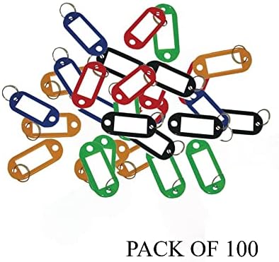Q-Connect Различни закачалки за ключове (опаковка от 100 броя), 0,158 х 0,118 х 5 см