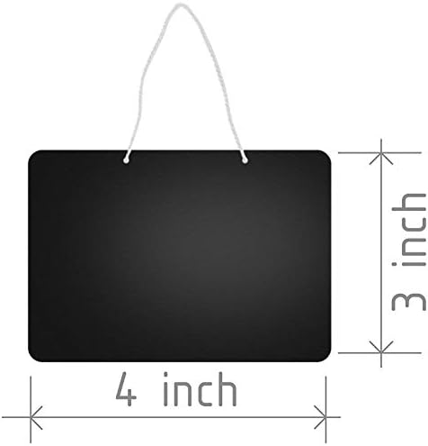Комплект от 10 Висящи Малки Таблетки 3x4 инча - указателни Табели с храна за опресняване на парти, Мини-Табела с