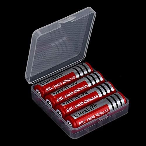 Кутия за Преносим Титуляр За Съхранение x WH Батерия За 4 18650 Пластмасов Твърд Калъф Друг Размер D Зарядни Батерии