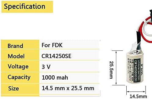 XIAOXX (80 бр.) CR14250SE 3 В Еднократна употреба Литиева Батерия Индустриална Батерия Управление на АД с конектор за батерия