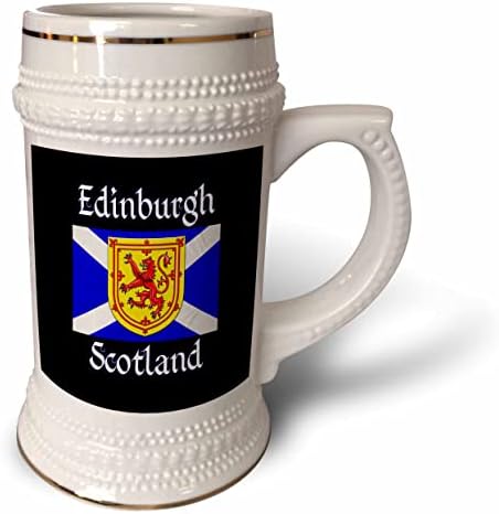 3. Единбург, Шотландия, с шотландски флага и червен Лъв в цял ръст ... - чаша за стейна на 22 унция (stn_353446_1)