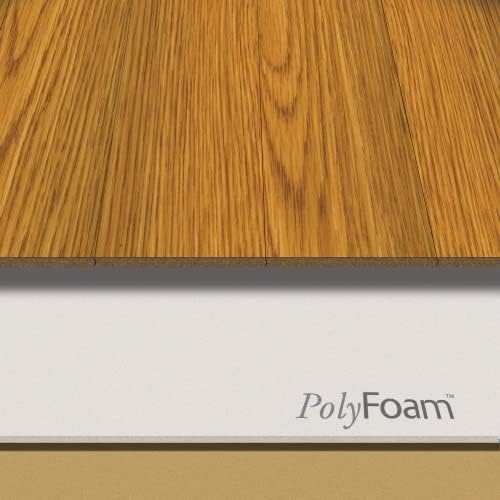 Стиропор PF080400100 Основен Пенопластовый подстилающий слой за дървени и ламинирани подове, 100 кв. метра, Бял,