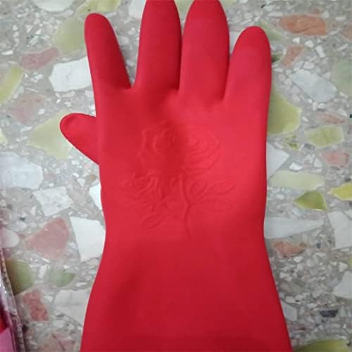 YFQHDD Работни ръкавици от латекс за кухня с дължина 38 см, за пране, миене на съдове, работа от дома, Застраховка на