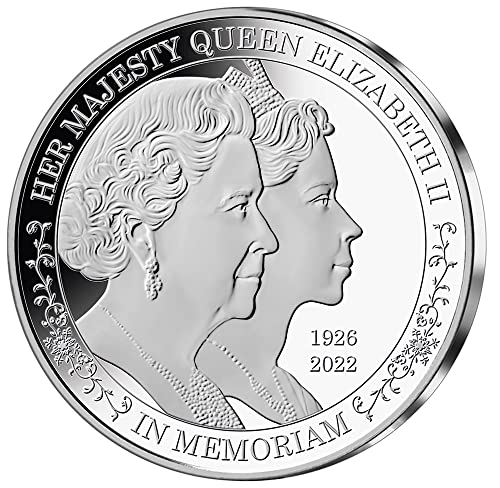 2022 DE Модерна Възпоменателна монета PowerCoin с двоен портрет на кралица Елизабет Ii с тегло 1 Унция Сребърна Монета
