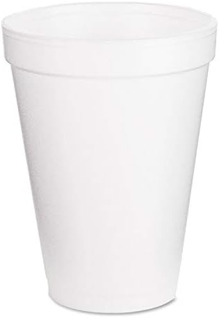 Пенопластовый чашка Dart 12J12 горещ или студен, 1000 броя в опаковка, 12 унции.