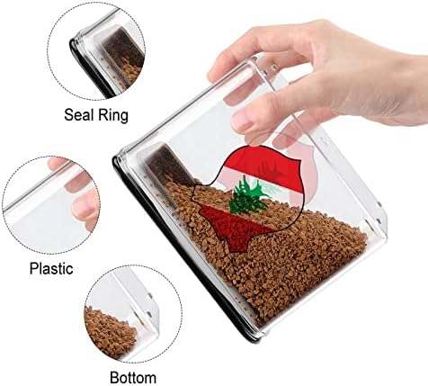 Контейнер за съхранение на хранителни продукти на Стопанските Ливан Пластмасови Прозрачни Кутии За Съхранение С Уплътнителен Капак