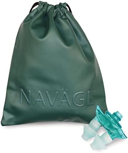 Носа докинг станция Navage-Комбинирана възглавница за носа (стандартна, тюркоаз) и пътна чанта Хънтър Green