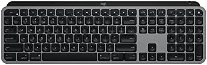 Безжична клавиатура на Logitech MX Keys Advanced с подсветка и безжична мишка Master MX 3 Advanced за Mac, за да проверите за свободни ръце в пакет (3 обекта)