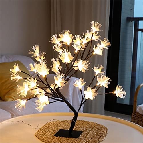 XBWEI LED Настолна лампа под формата на дърво Сакура, Декоративни Нощни и Настолни Лампи за Дома, Спални, Сватби,
