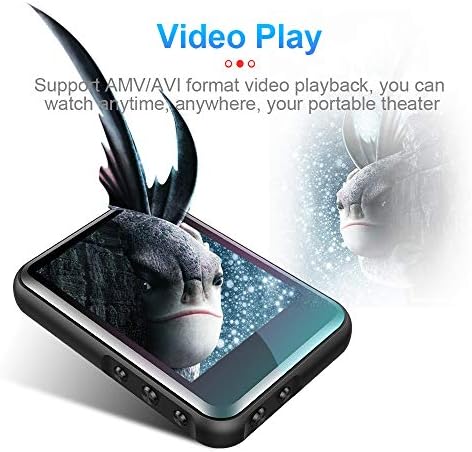 Bluetooth MP3 и MP4 Спортна Колона Музикален Плейър, Електронна Книга, Диктофон Преносим Walkman Digital Audio (4 GB, Черен)