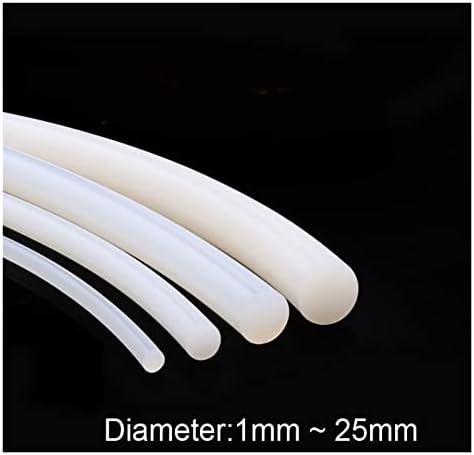 WICKET NUGROHO Твърд силиконов кабел с диаметър от 1 мм ~ 25 мм, бяла Гумена уплътнители, о-уплътнения, о-пръстен,