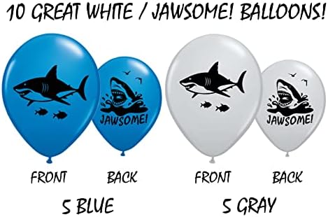 Балони с акули от Цигански Jade - Отлични за тематични партита по повод рождения ден, на Седмица акули или подводни събирания