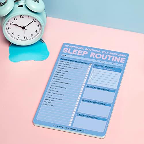 Бележник за рутинен сън Knock Knock: моят страхотен, успокояващ, самовоспитывающийся тракер сън и списък на сън, 6 x