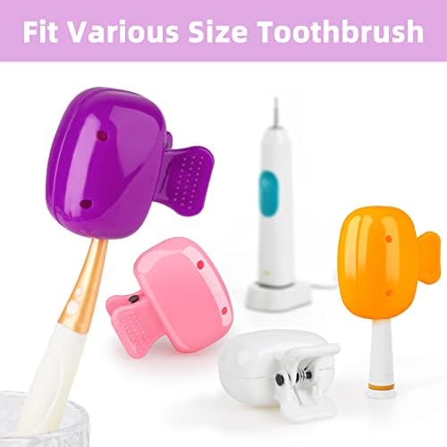 4 Опаковки Пътни дюзи за четка за зъби, Защитна Капачка за четка за зъби, калъф за четки, Защитен Портативен Пластмасова