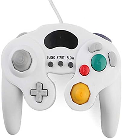 Кабелен гейм контролер CXT Turbo Shock за GameCube NGC и Wii/Wii U (Бял)