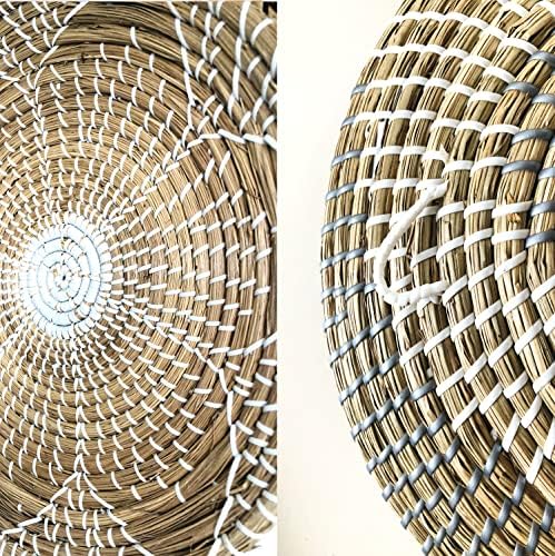 Катапонг - Комплект от 6 стенни кошници за декор кошници. Плетени стенни кошници, ръчно изработени, стенно изкуство