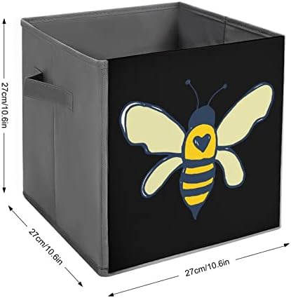 Пчелите Сгъваеми Кутии За Съхранение на Основите на Сгъваеми Тъканни Кубчета За Съхранение на Кутии-Организаторите с Дръжки