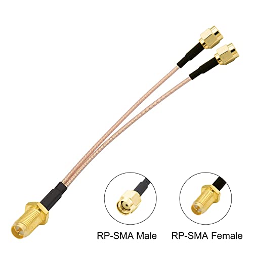 SMA-кабел 10Gtek 6 Ghz, RG316, конектор RP-SMA към конектора 2xRP-SMA, директен дължина, 50 Ома, 0,15 м