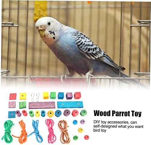Създайте своя собствена играчка-папагал с помощта на дървен блок куката Направи си сам и комплекта за сглобяване