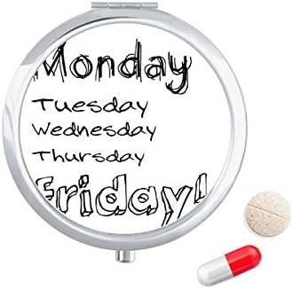 От понеделник до Петък Калъф за Хапчета в Джоба Кутия За Съхранение на Лекарства Контейнер-Опаковка