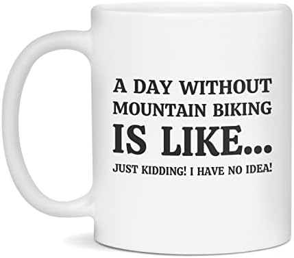Забавна чаша за планинско колоездене, за любителите на планински велосипеди, Бяла, с тегло 11 грама