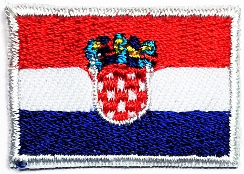 Наистина мини-набор от флагове Хърватия. Национален флаг на Хърватия, Тактическа Бродирани Желязна Нашивка на Дънки, Тениски, Шапки, Обувки, Дрехи, Раници, Шевни Дек