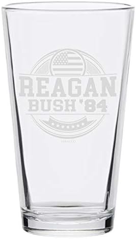 Бира, чаша Veracco Reagan Bush '84 Circle Пинта (Кръг)