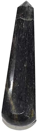 Пирамидална Точков молив Tatva Crystal Полиран Масажът Пръчка Без Лица - Иолит 2-2,5 инча / 5-6,2 см, тегло 30-40
