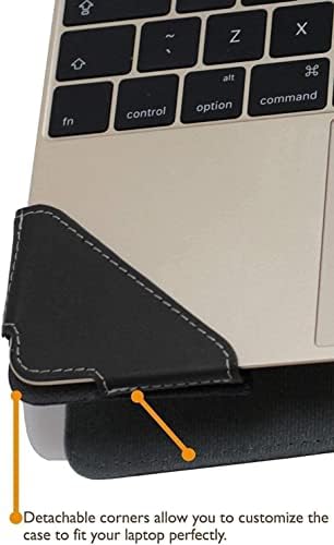 Серия Broonel - Profile - Черен Кожен калъф за лаптоп, Съвместима с лаптоп HP ProBook 455 G9 15,6 FHD