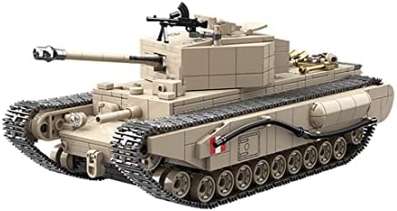 Lingxuinfo 1031 бр. + Модел на Военен танк, Градивни елементи, на Модел на Военен Пехотен танк на Втората Световна война