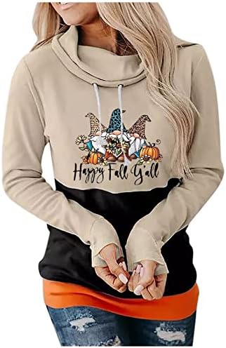 Жена Графичен Топ, Есенно-Зимни Дрехи с Дълъг Ръкав, Пуловер, Празничен ден за ден на върха на Хелоуин, Риза за Дами 8J 8J